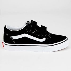 Black Old Skool Velcro Vans